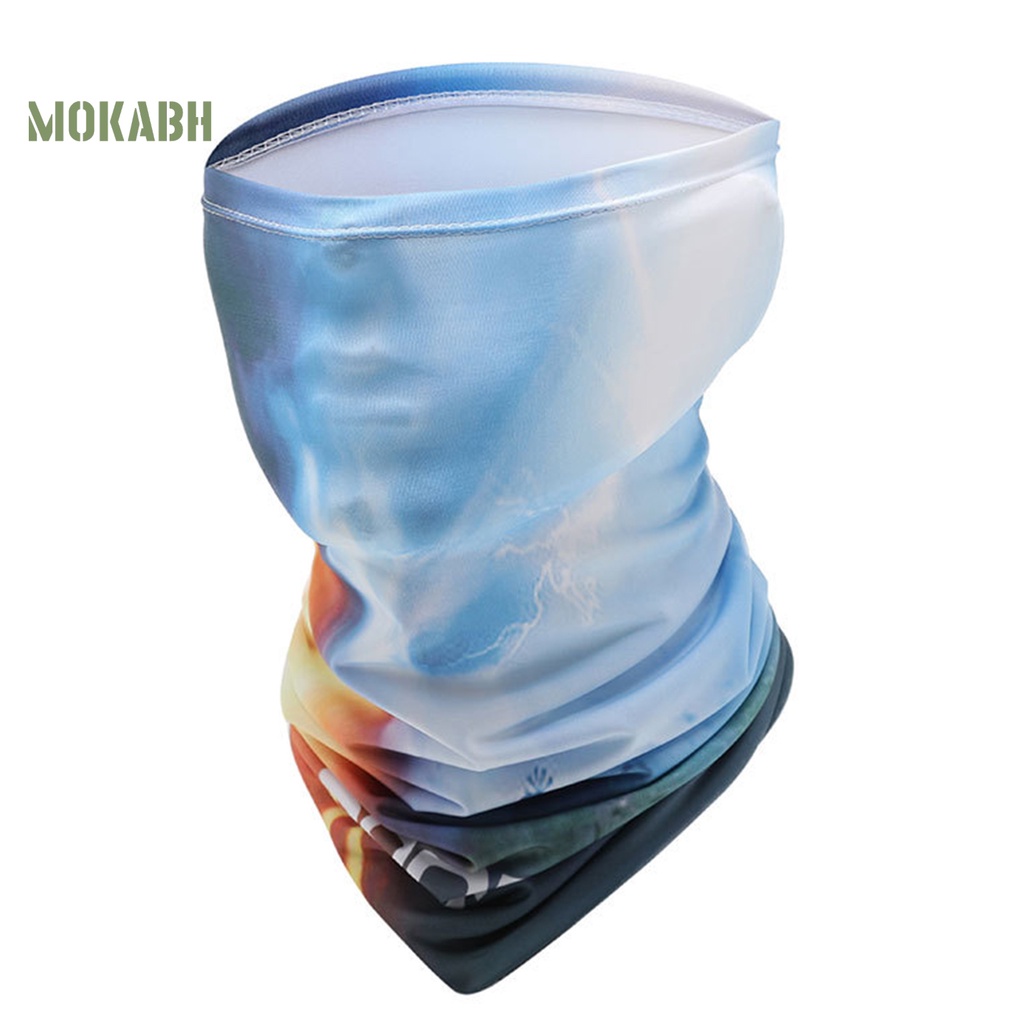 [Mok Abh] Tấm Che Nắng Bằng Lụa Lạnh Độ Co Giãn Cao Nhanh Khô Chống Nắng Mùa Hè Bảo Vệ Khi Đi Xe Đạp Thể