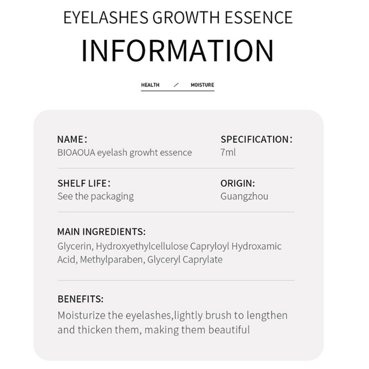 Tinh chất kích thích mọc mi BIOAQUA 7ml phát triển tự nhiên