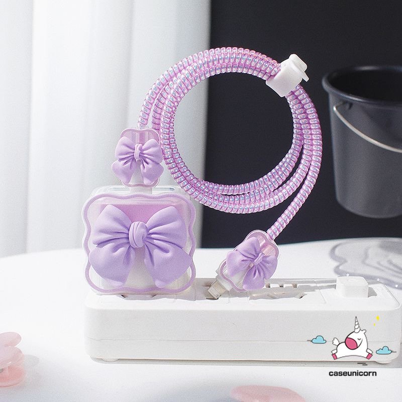 Vỏ Bọc Bảo Vệ Hộp Sạc Tai Nghe iP 18 / 20W Màu Kẹo Macaron 3D Dễ Thương