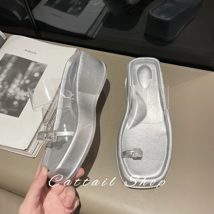 Cattail dép dép nữ dép bánh mì nữ dép bánh mì Chống Trượt sandal nữ 060202