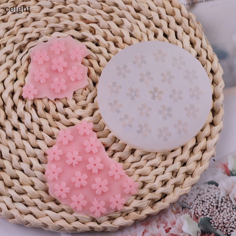 1 Khuôn Silicon Làm Bánh Kẹo Hình Hoa Anh Đào Mini DIY