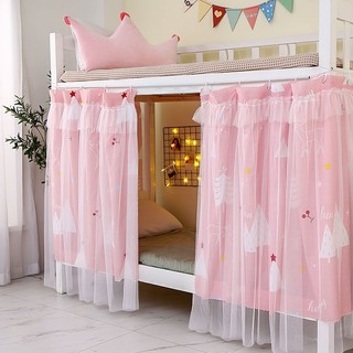 Rèm che giường đơn / giường tầng vải gạc hai lớp riêng tư cho bé gái