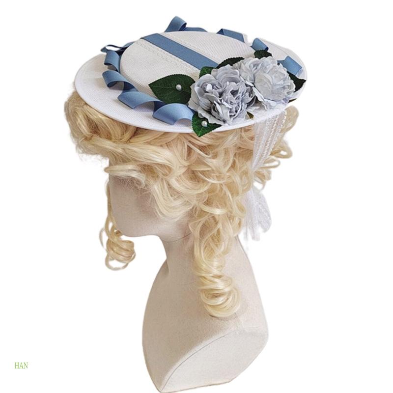 Mũ Rộng Vành Đính Hoa Thời Trang Hè Xinh Xắn Cho Nữ