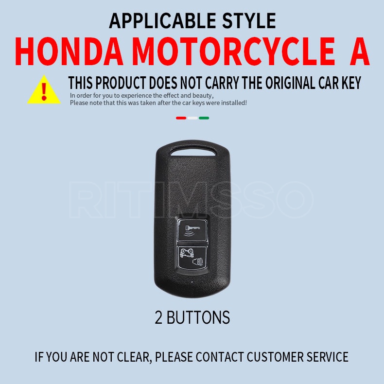 Vỏ Bọc Chìa Khóa Điều Khiển Từ Xa Bằng Hợp Kim Cho Honda Vario 125 150