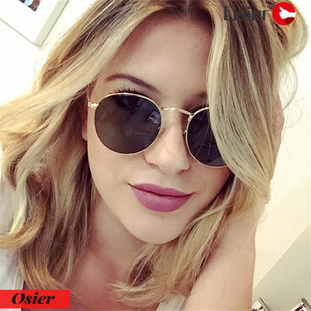 1 Kính Mát Tròn Chống Tia UV Phong Cách Hippie Thời Trang Mùa Hè