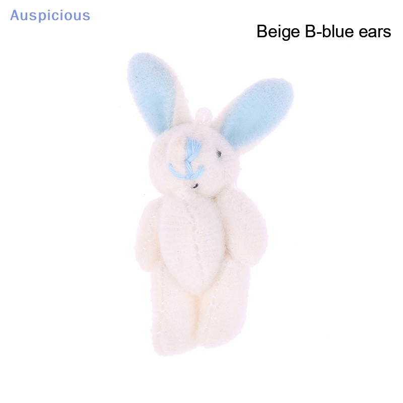 Thỏ Nhồi Bông Mềm Mại 4.5CM Treo Móc Khóa / Ba Lô / Túi Xách Trang Trí Nhà Búp Bê