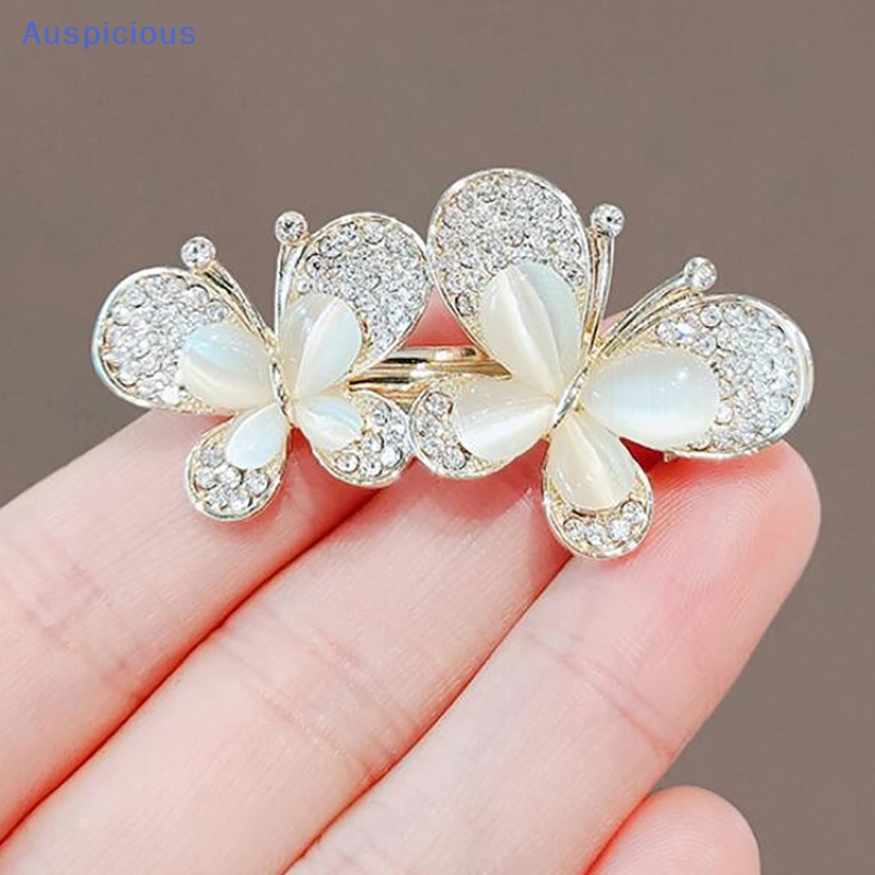 Ghim Cài Áo Hình Bướm Đính Đá Opal Thanh Lịch Cho Nữ