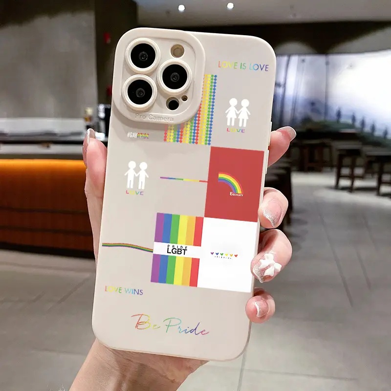 Ốp Điện Thoại Silicone TPU Chống Vỡ In Hình Cầu Vồng Cho IPhone 14 13 Pro Max 11 12 Pro Max XS X XR SE 2020 6S 8 7 Plus