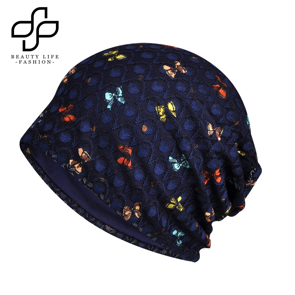 Mũ Lưới Trùm Đầu Họa Tiết Bươm Bướm Nhiều Màu Sắc Thời Trang Mùa Hè Cho Mẹ Bầu