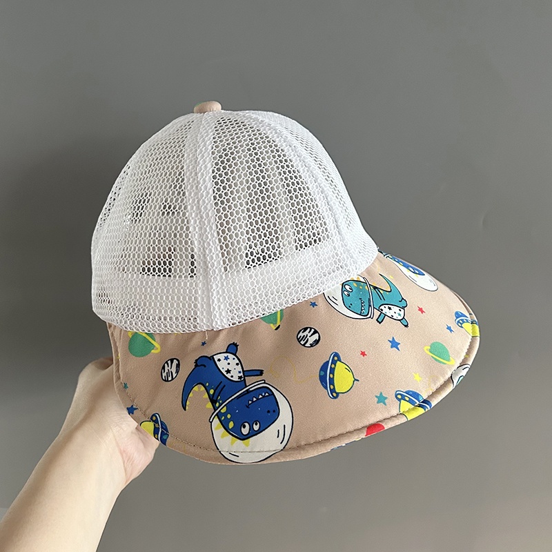 Nón Tai Bèo Vành Rộng Phối Lưới Thoáng Khí Thời Trang Mùa Hè Cho Bé
