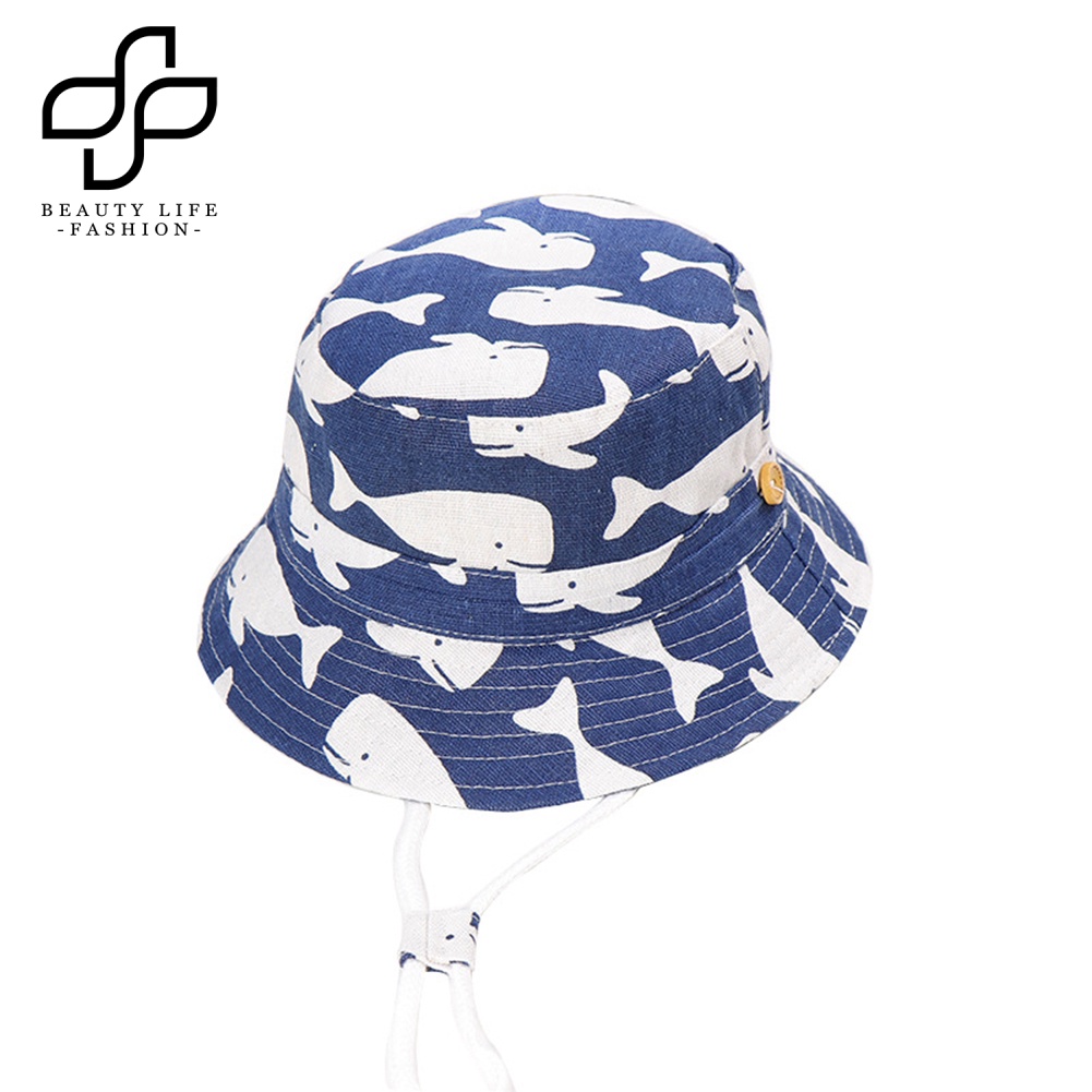 Nón Vành Rộng Chống Tia UV In Họa Tiết Động Vật Hoạt Hình Xinh Xắn Dành Cho Bé