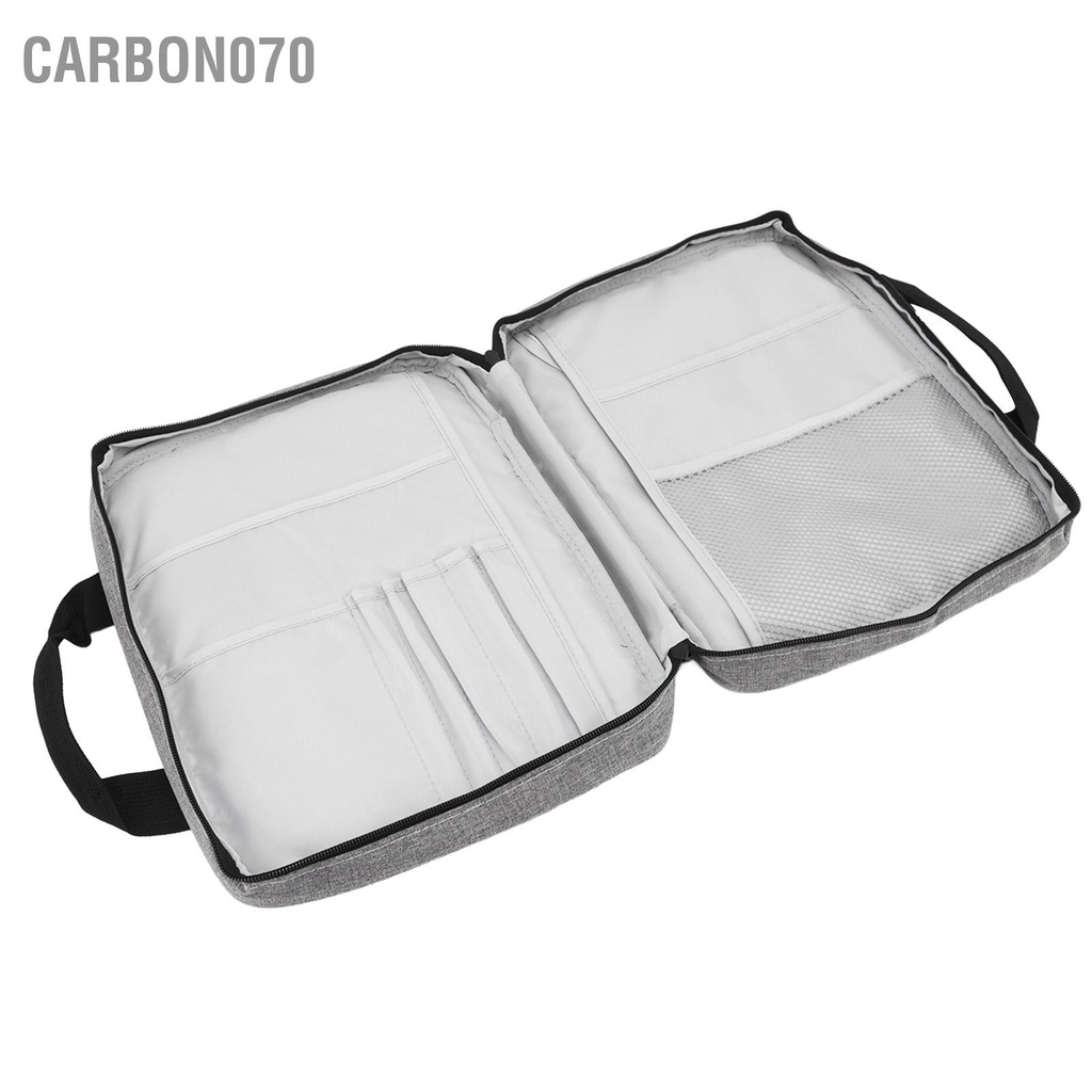 Carbon070 Vỏ Laptop Màu Xám Đậm Vải Chống Thấm Nước Dây Kéo Kim Loại Thoải Mái Tay Cầm Cho Văn Phòng Trường Học Tại Nhà