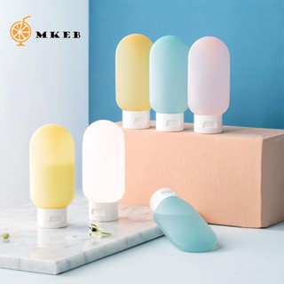 [Hàng mới về] Bộ 3 chai đựng chiết mỹ phẩm bằng silicone 60ml dùng khi du lịch
