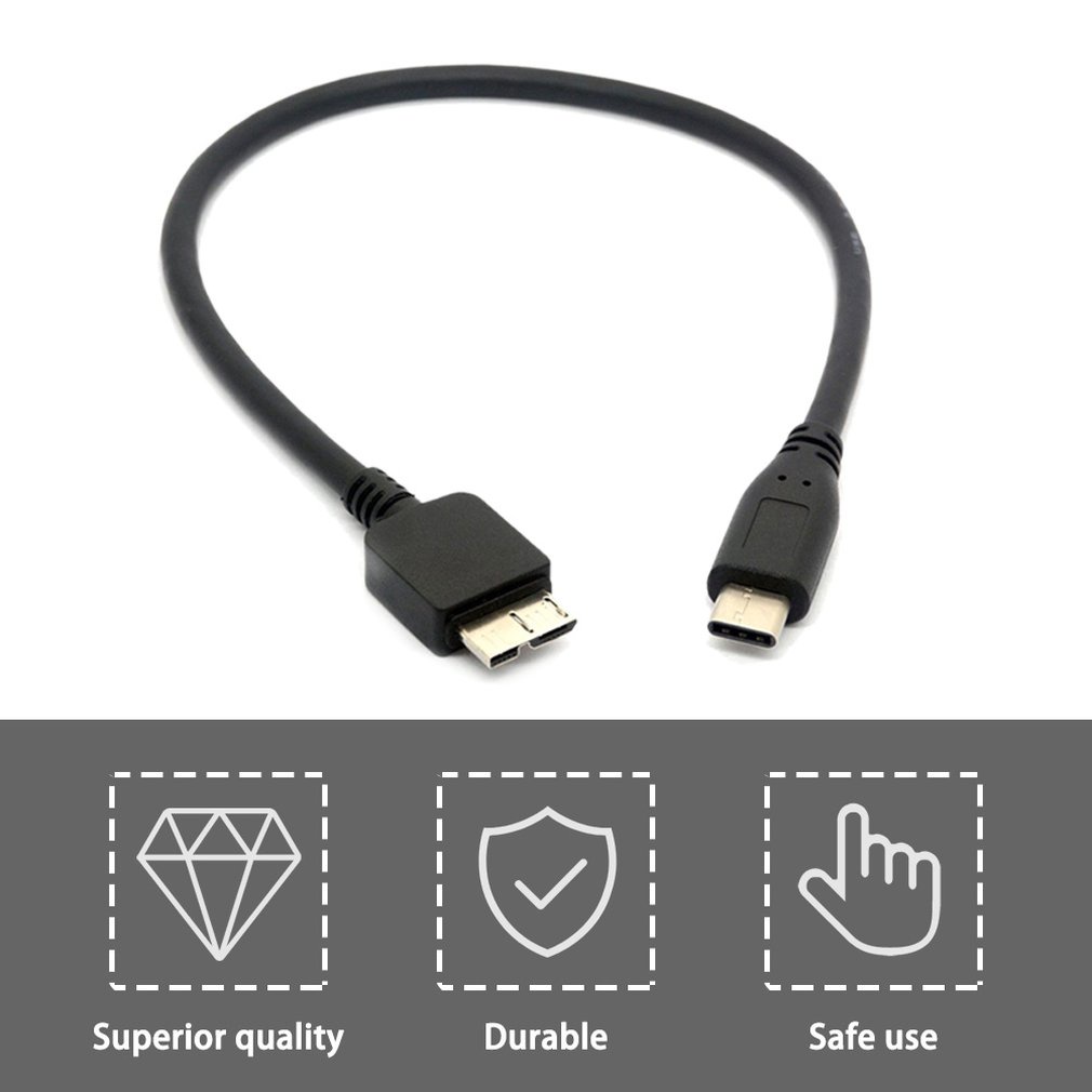 USB C to Micro USB Cable Type C to Micro B for WD my PassPort HDD Hard Disk