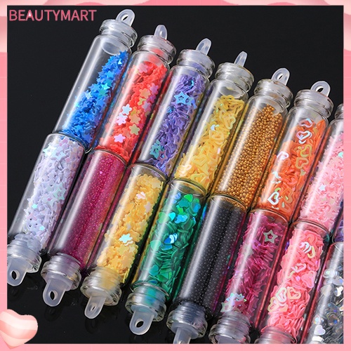 Bộ 20 Miếng Dán Trang Trí Móng Tay Hình Lọ Thủy Tinh Mini DIY