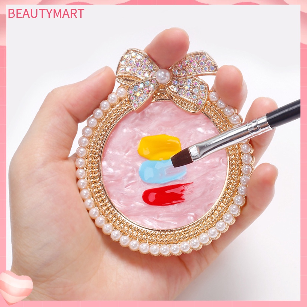 Khay Trưng Bày Móng Tay Bằng Nhựa Resin Bền Lấp Lánh Thắt Nơ Dễ Vệ Sinh