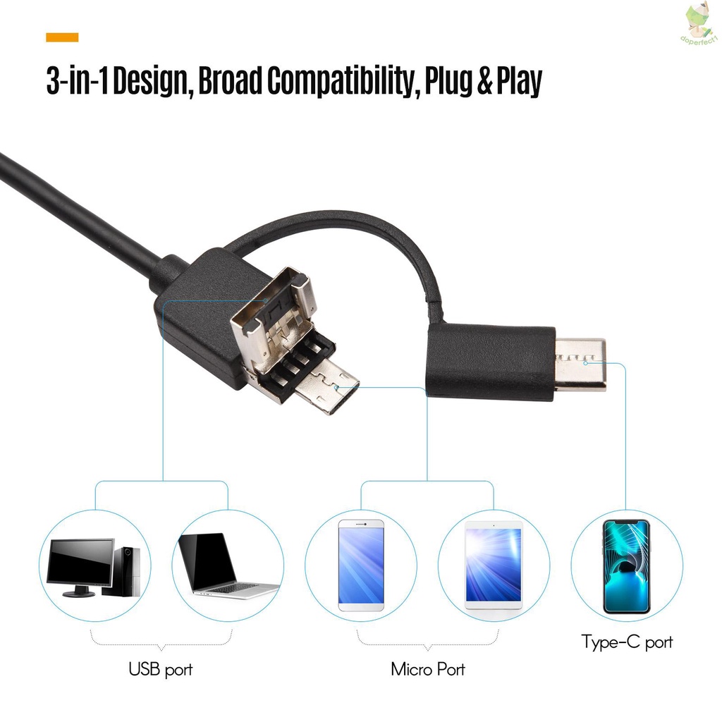 720P Visual Ear Cleaner Ear Wax Removal Endoscope Otoscope 1 Mega Pixels for Smartphone Tablet Computer Cleaning Ear Mou   Came-6.5