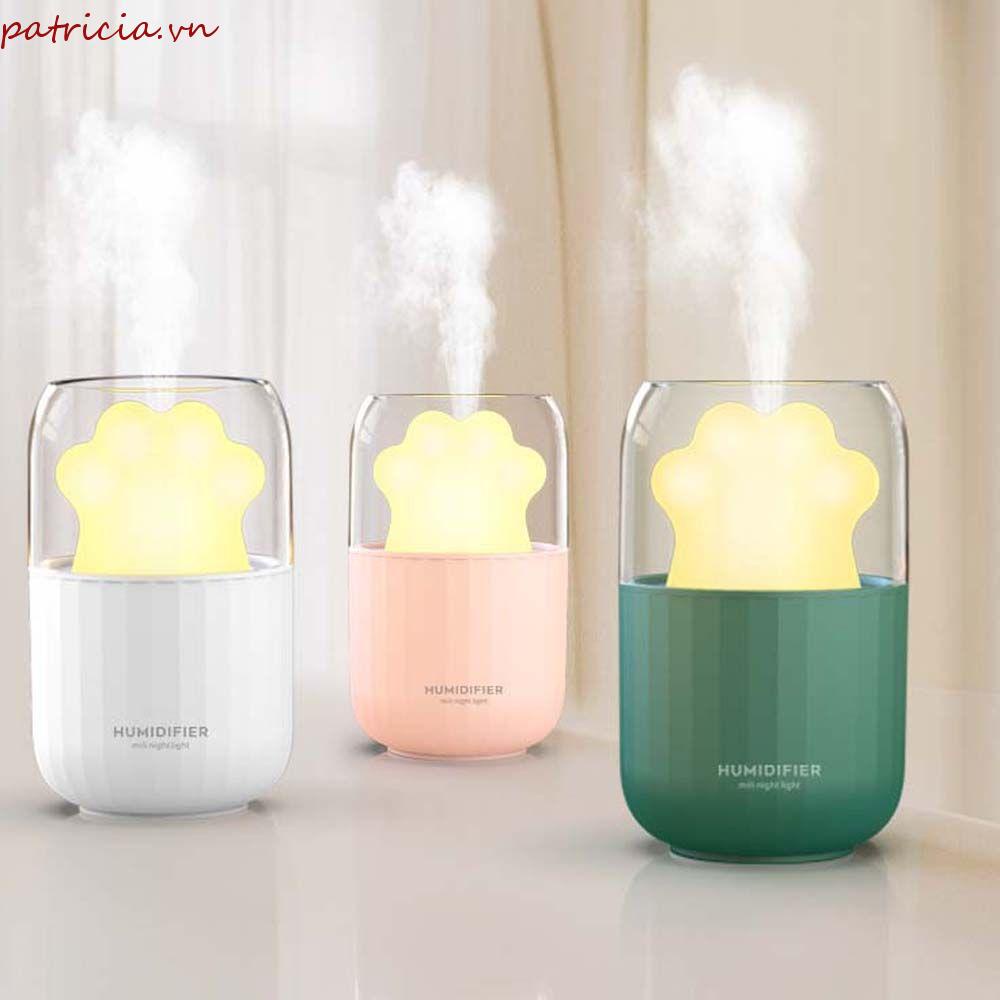 Máy Phun Sương Tạo Độ Ẩm Không Khí Có Đèn Nhiều Màu Sắc Trang Trí Nội Thất Xe Hơi