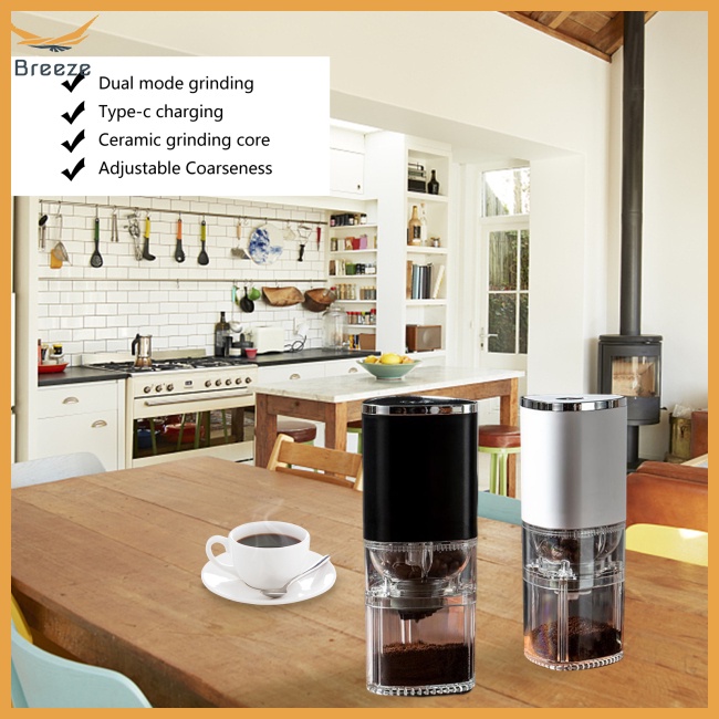 Máy Xay Cà Phê Tự Động Bằng Điện Trong Suốt Đa Năng Tùy Chỉnh Kích Thước Nhỏ Gọn Tiện Dụng