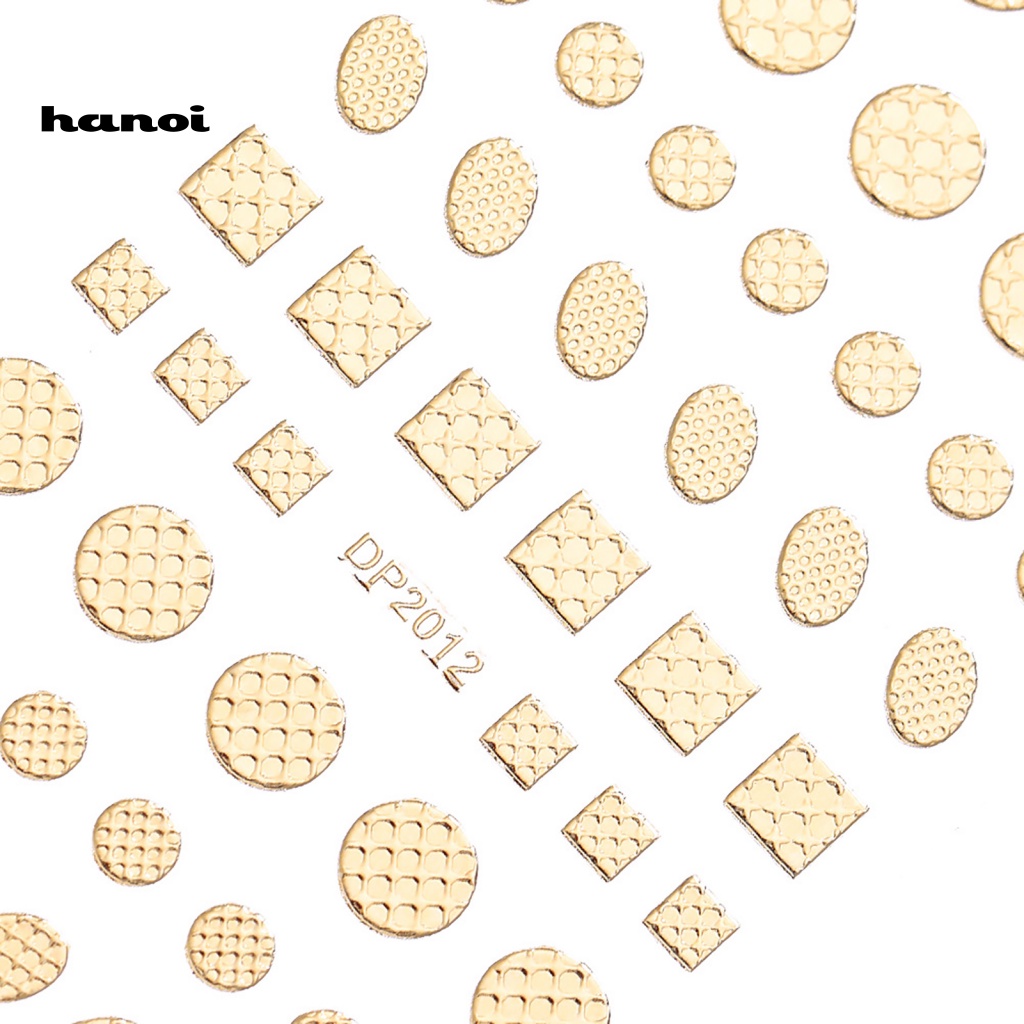 Miếng Dán Trang Trí Móng Tay Họa Tiết Hình Học Đơn Giản Cho Nữ