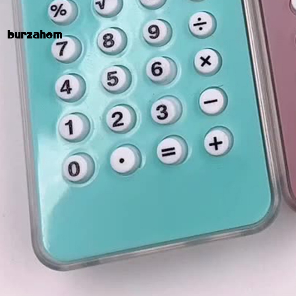 Máy Tính Điện Tử Kỹ Thuật Số Kèm Móc Khóa Thiết Kế Nhỏ Gọn Bằng ABS Dễ Mang Theo Cho Trẻ Em