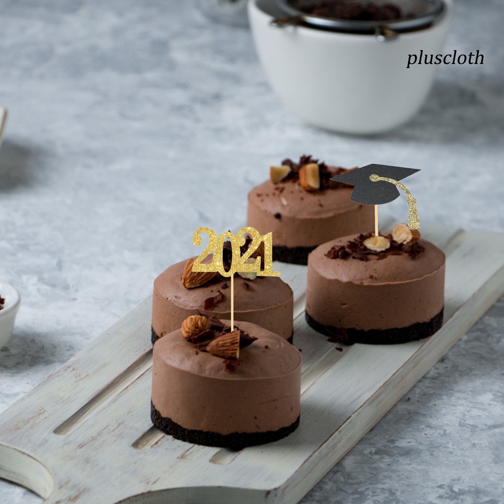 Bộ 24 Que Cắm Trang Trí Bánh Kem Bằng Giấy Thân Thiện Với Môi Trường