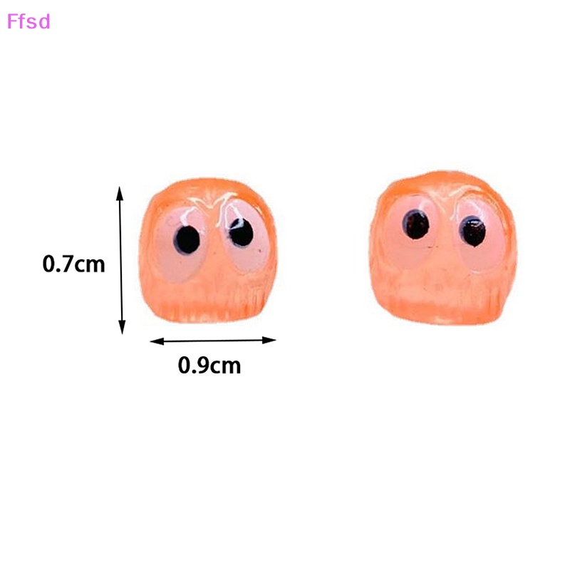 {Ffsd} Set 5 Bù Nhìn Dạ Quang Bằng Nhựa Resin Sáng Tạo Trang Trí Sân Vườn