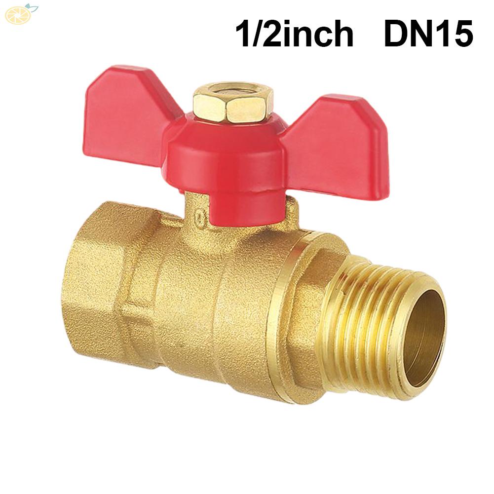 【VARSTR】Butterfly Wing Handle Brass Full-Pass Ball Valve Nickel-Plated For Heating