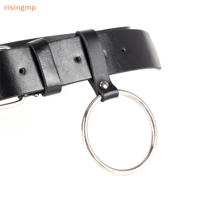 Thắt Lưng Da Pu Phối Vòng Kim Loại Mỏng Phong Cách Retro Cho Nữ