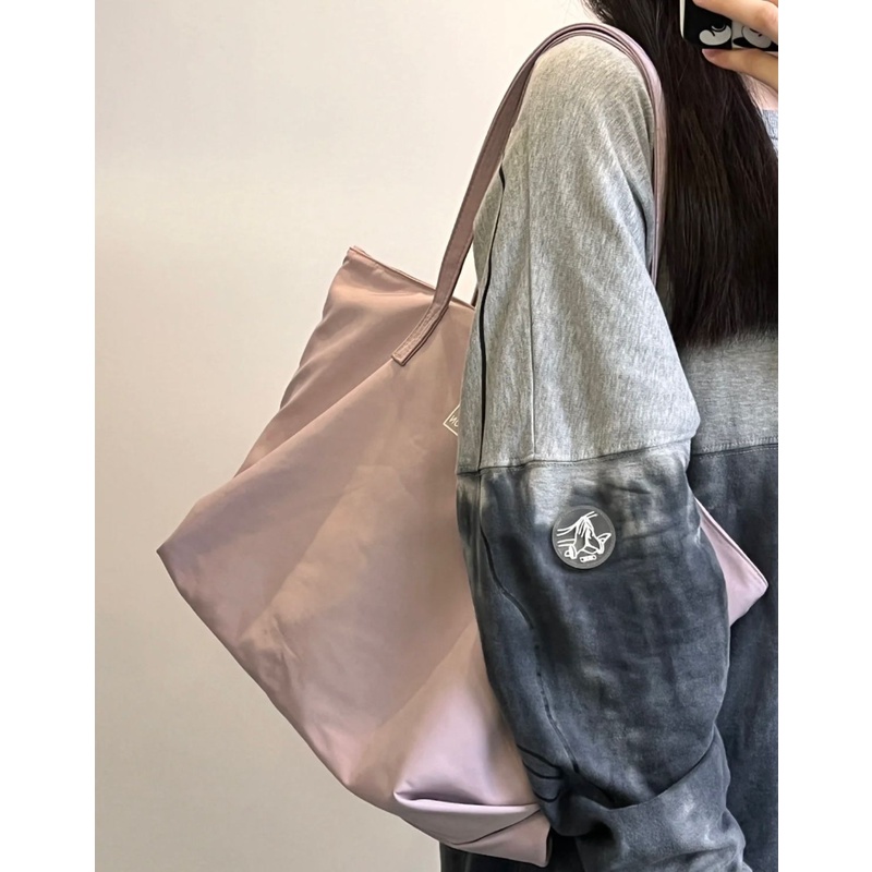 Túi Xách Nylon Sức Chứa Lớn Đơn Giản Cho Nữ