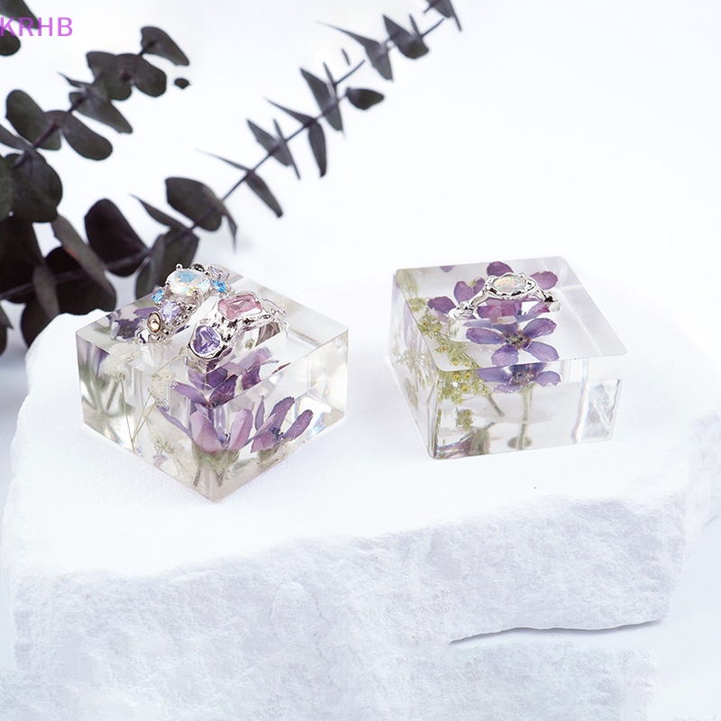 Khuôn Silicon Hình Lục Giác / Tròn / Lục Giác Dùng Làm Nhẫn Thủ Công DIY Mới