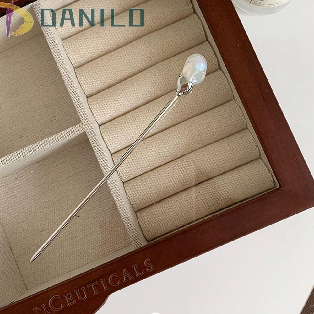 Danilo Trâm Cài Tóc Đính Hạt Hình Vỏ Sò Phong Cách Trung Hoa Cổ Điển