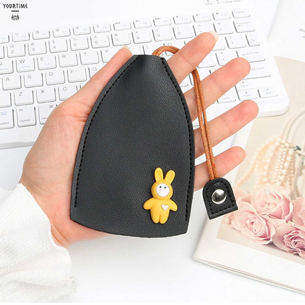 Set 4 Vỏ Bọc Chìa Khóa Xe Hơi Bằng Da PU In Họa Tiết Hoạt Hình Dễ Thương Ốp