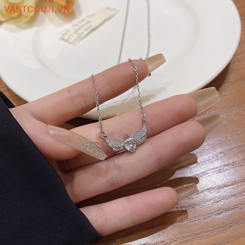 Vòng cổ Mặt Vương Miện / Trái Tim Pha Lê Thời Trang Hàn Quốc Cho Nữ