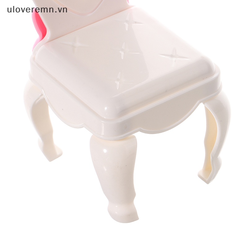 Mô Hình Ghế Thắt Nơ Xinh Xắn Cho Nhà Búp Bê Tỉ Lệ 1 / 6