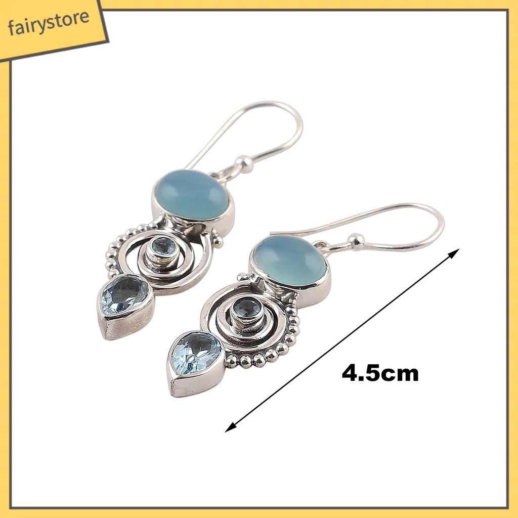 1 Cặp Bông Tai Dạng Móc Trang Trí Cổ Điển Thanh Lịch Cho Nữ