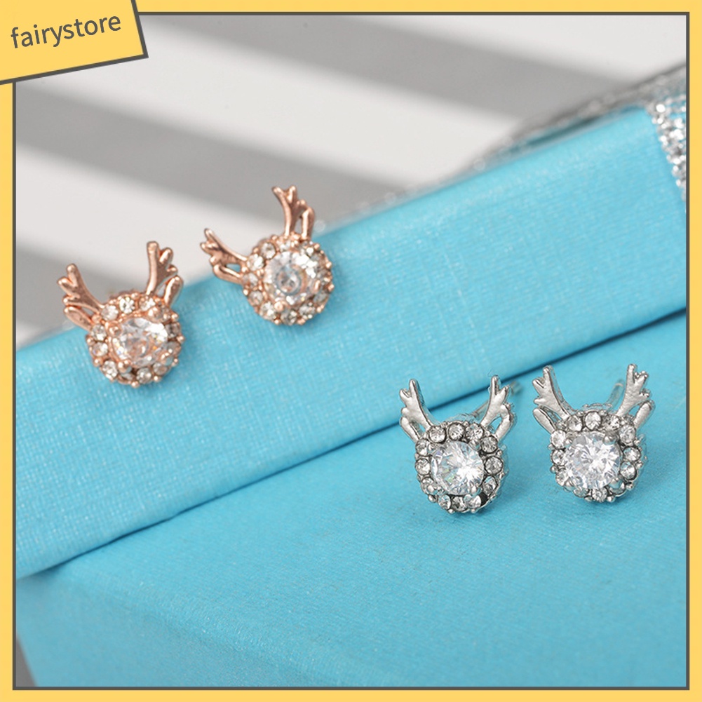 Bông Tai Hình Tuần Lộc Giáng Sinh Đáng Yêu Dành Cho Nữ