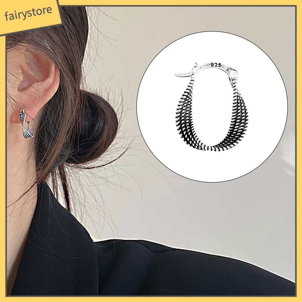 [FRO] 1 Bông Tai Mạ Xoắn Phong Cách Hàn Quốc Cho Nữ Dự Tiệc Cưới