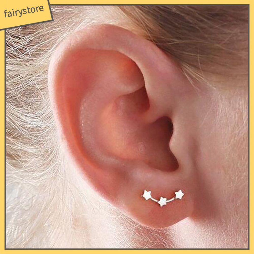 1 Đôi Bông Tai Hình Ngôi Sao Nhỏ Thanh Lịch Thời Trang Dành Cho Nữ