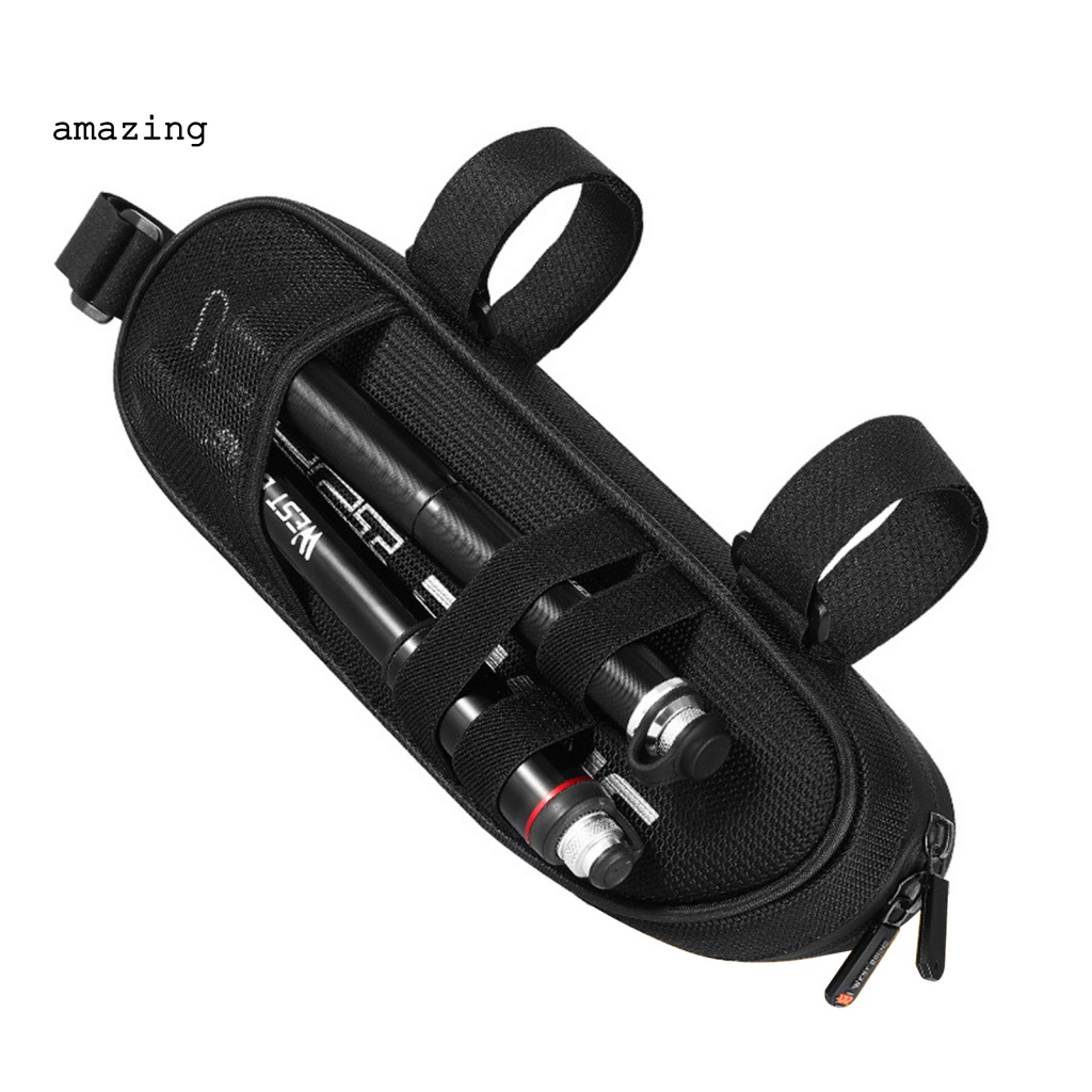 Túi Đựng Đồ Dùng Gắn Khung Trước Xe Đạp Cỡ Lớn In Logo Phản Quang Tiện Dụng