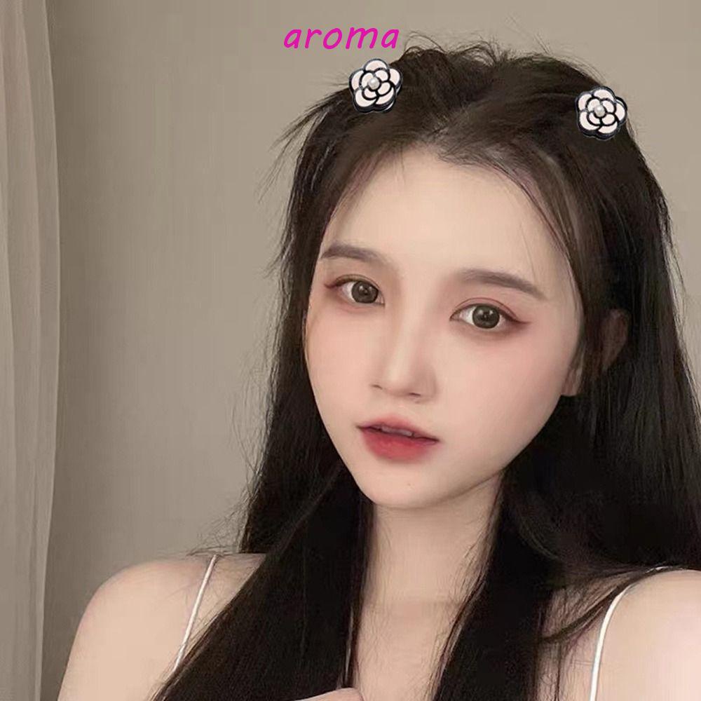 Kẹp Tóc Hình Hoa Trà Mini Phong Cách Hàn Quốc Thời Trang Cho Nữ