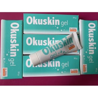 Gel bôi bỏng nặng, vết thương sau phẫu thuật, liền nhanh vết thương hở Okuskin gel tuýp 30g date xa