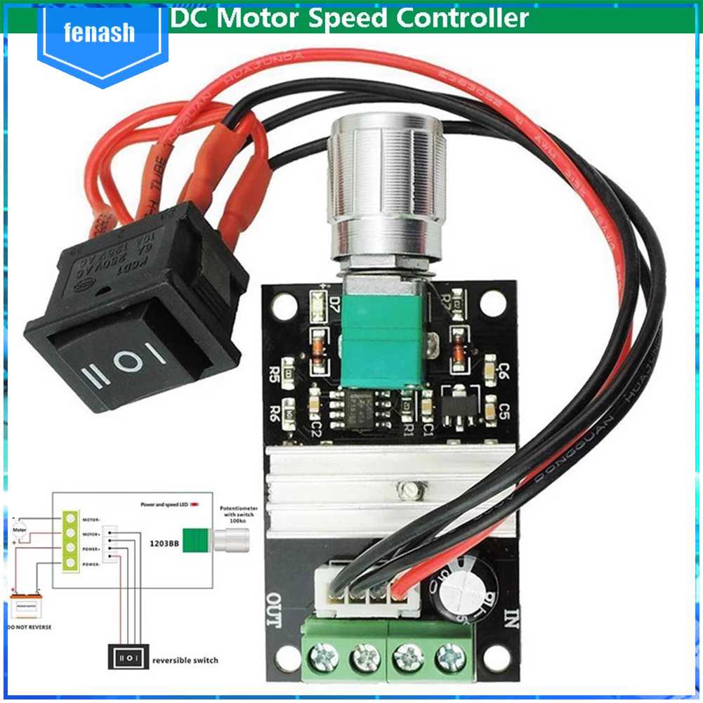 Bộ Điều Khiển Tốc Độ Động Cơ DC 6V 12V 24V 28V 3A PWM