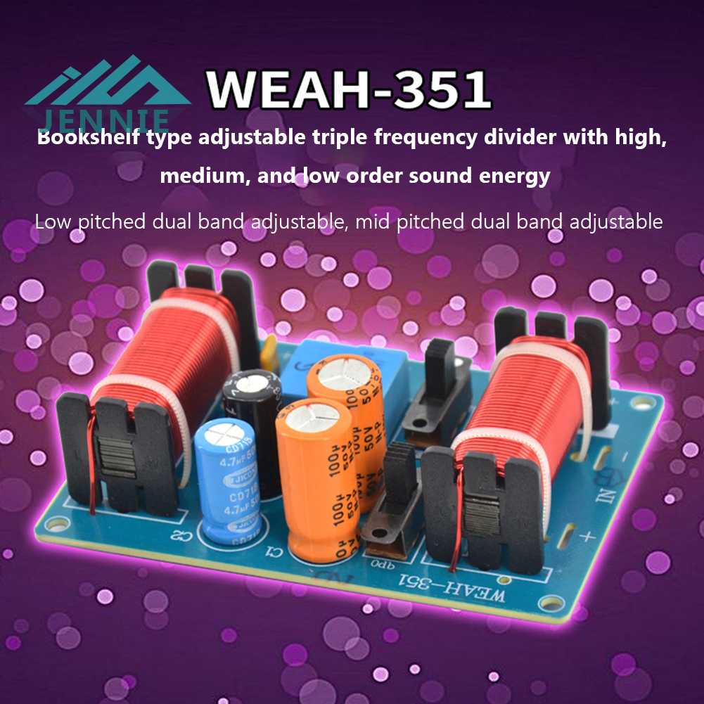 Bộ Lọc Tần Số 150W Cho Loa Bass 3 Chiều 50Hz-20KHz jennie1.vn