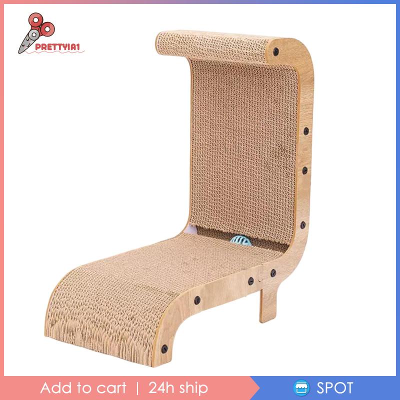 [Prettyia1] L Giấy Nhám Cào Móng Đứng Hình Chữ L Cho Mèo