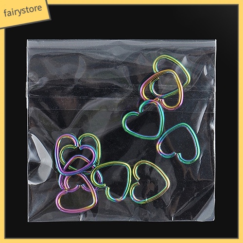 10 Khuyên Xỏ Sụn Tai Bằng Thép Không Gỉ Hình Trái Tim / Ngôi Sao