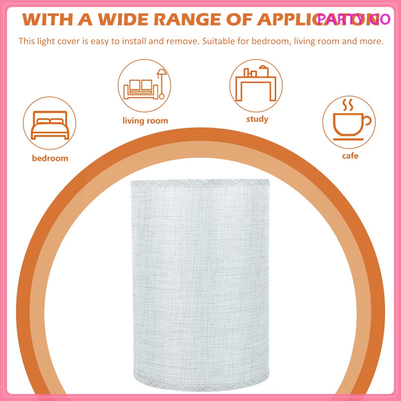 Chụp Đèn Để Bàn Bằng Vải Lanh Hình Vỏ Sò Trang Trí Trong Nhà / Nông Trại