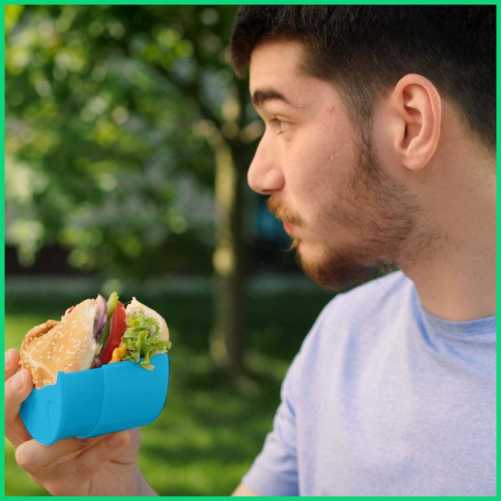 Giá Đỡ Bánh Hamburger Bằng Silicone Chịu Nhiệt Có Thể Thu Gọn Cho Nhà Bếp