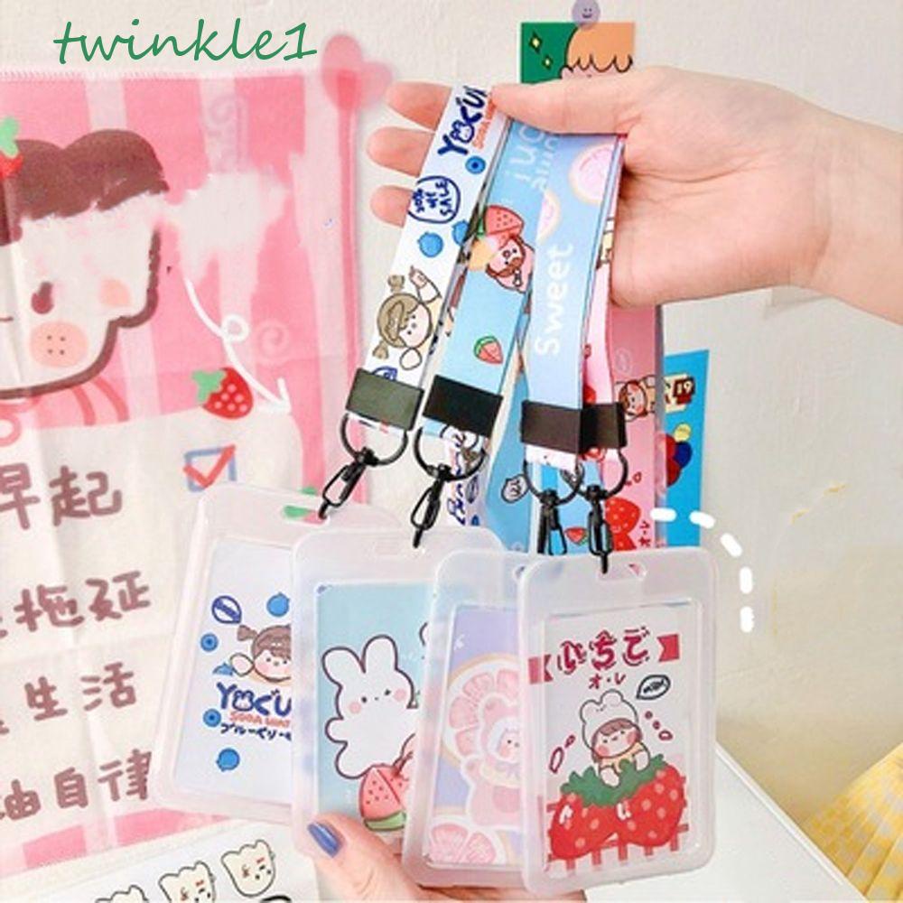 Ốp Điện Thoại Họa Tiết Hoạt Hình Hai Mặt Có Dây Đeo Cổ Cho Nữ