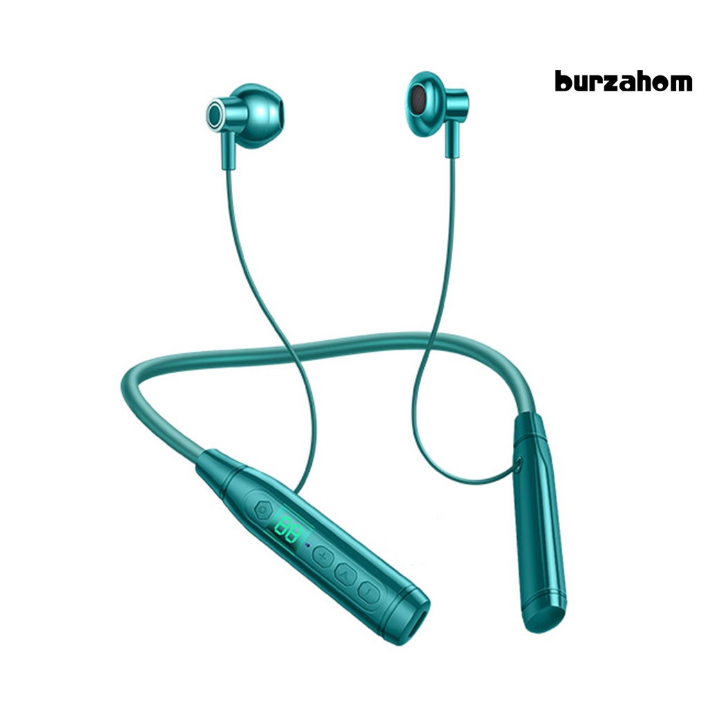 Tai Nghe Bluetooth 5.2 Không Dây BT25 Màn Hình LED Kỹ Thuật Số Đeo Cổ Hỗ Trợ Thẻ TF Sử Dụng Hàng Ngày